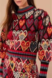 DJV_Hearts Black Cardigans & Pulls - Hearts Black
