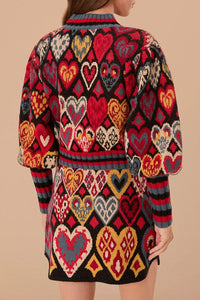 DJV_Hearts Black Cardigans & Pulls - Hearts Black