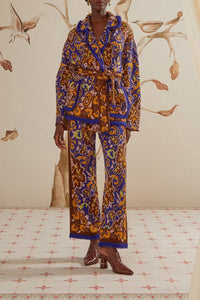 DJV_Glam Tapestry Blue Pantalons - Glam Tapestry Blue