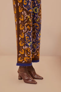 DJV_Glam Tapestry Blue Pantalons - Glam Tapestry Blue