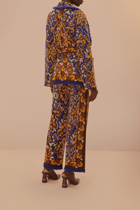 DJV_Glam Tapestry Blue Pantalons - Glam Tapestry Blue