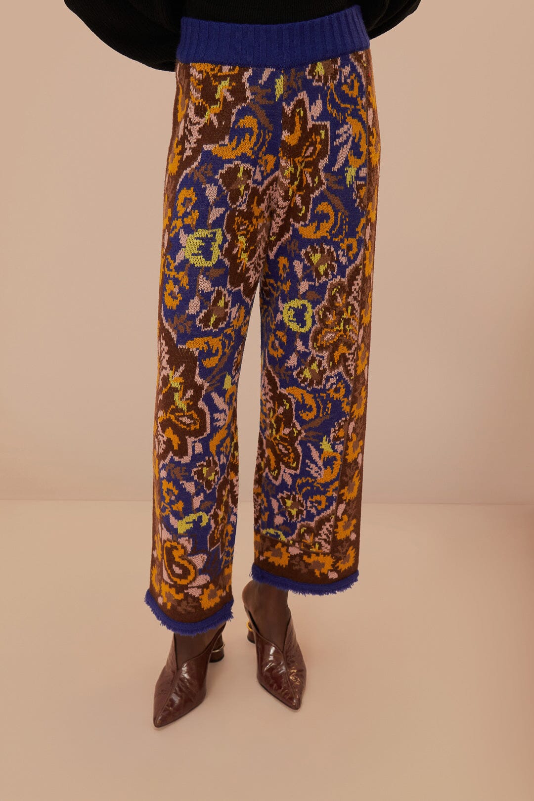 DJV_Glam Tapestry Blue Pantalons - Glam Tapestry Blue