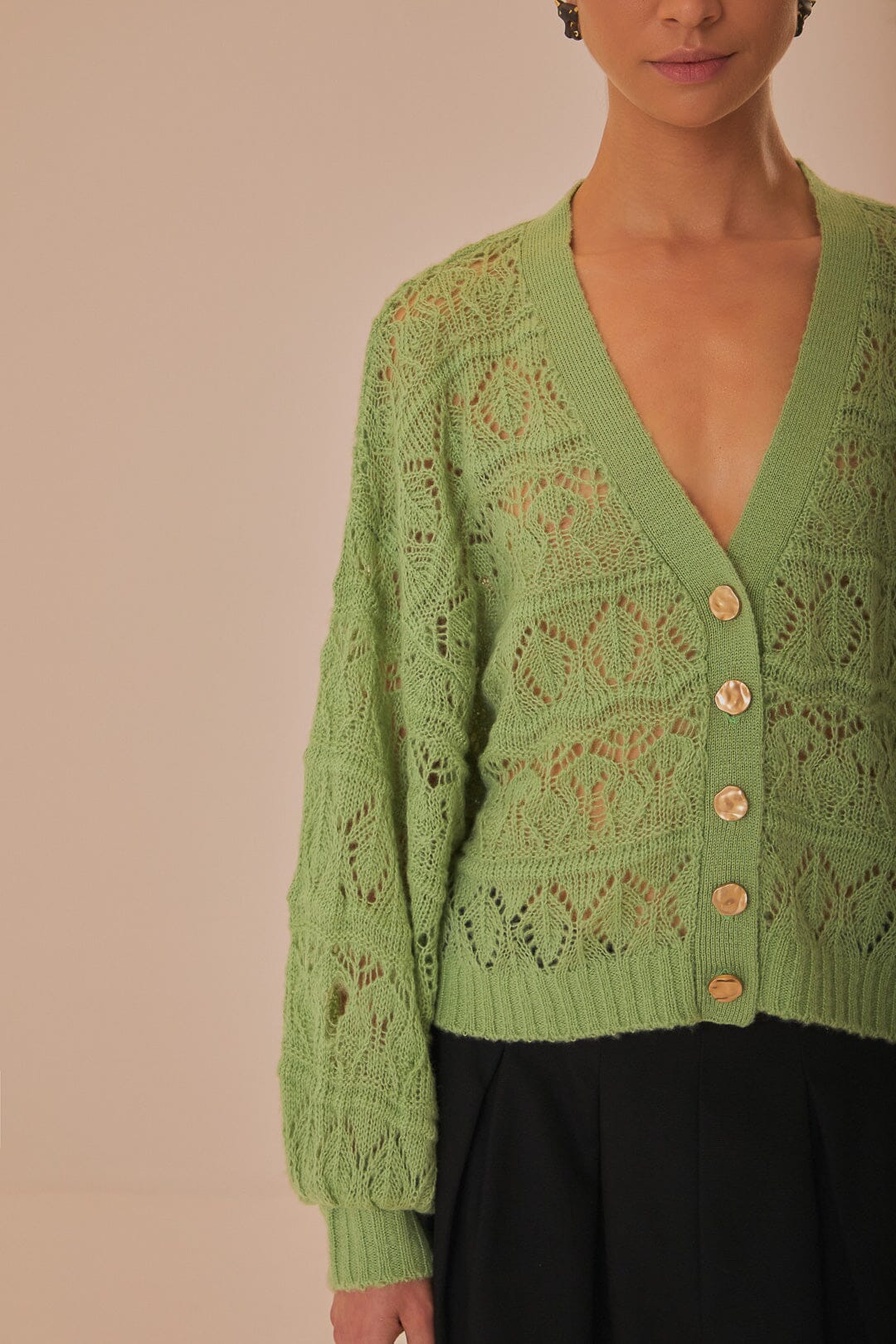 DJV_Light Green Cardigans & Pulls - Light Green