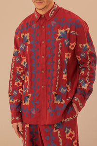 DJV_Burgundy Chemises & Blouses - Burgundy