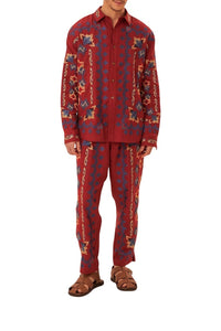 DJV_Burgundy Chemises & Blouses - Burgundy