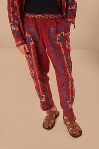 DJV_Burgundy Pantalons - Burgundy