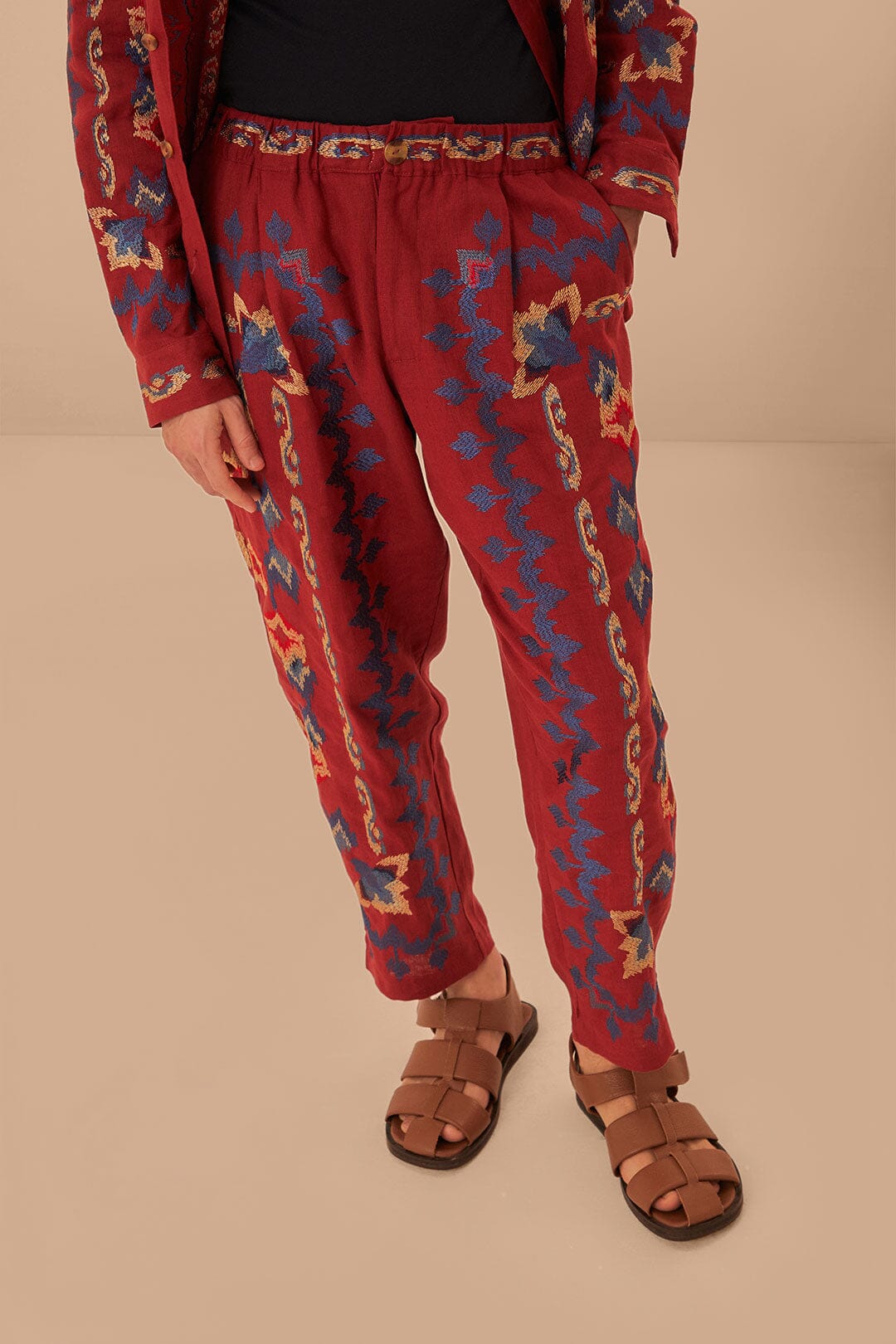 DJV_Burgundy Pantalons - Burgundy
