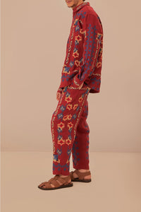 DJV_Burgundy Pantalons - Burgundy