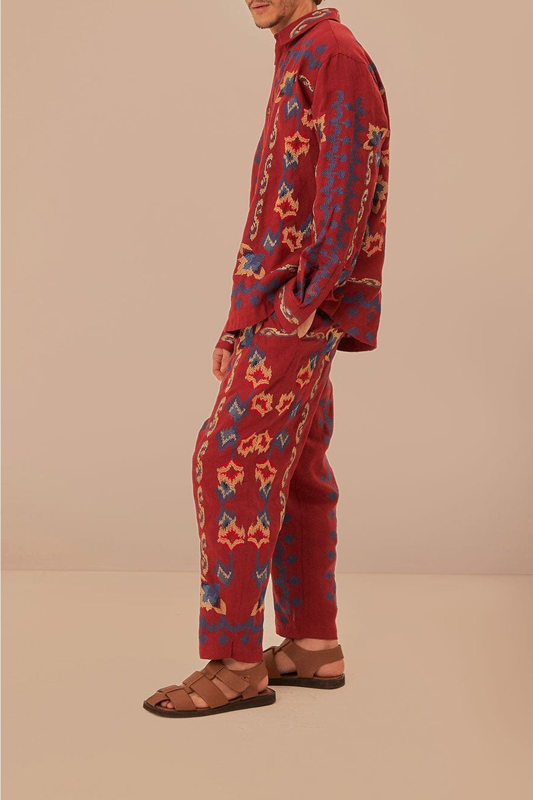 DJV_Burgundy Pantalons - Burgundy