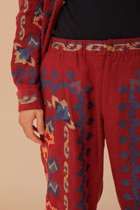 DJV_Burgundy Pantalons - Burgundy
