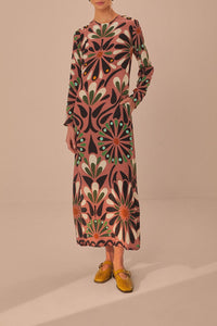 DJV_Ainika Flowers Pink Robes longues - Ainika Flowers Pink