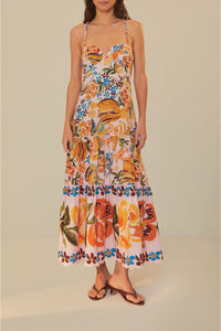Robe longue Spring Bananas en coton - Orange