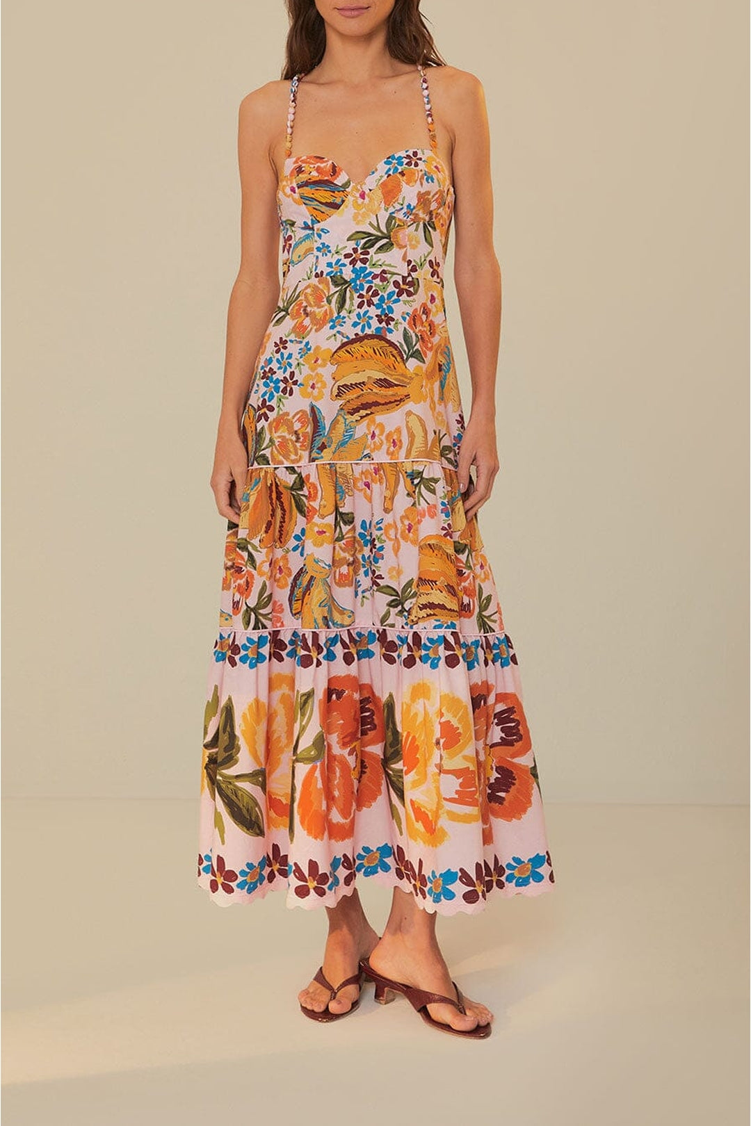 Robe longue Spring Bananas en coton - Orange