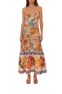 Spring Bananas Pink Robe midi - Spring Bananas Pink