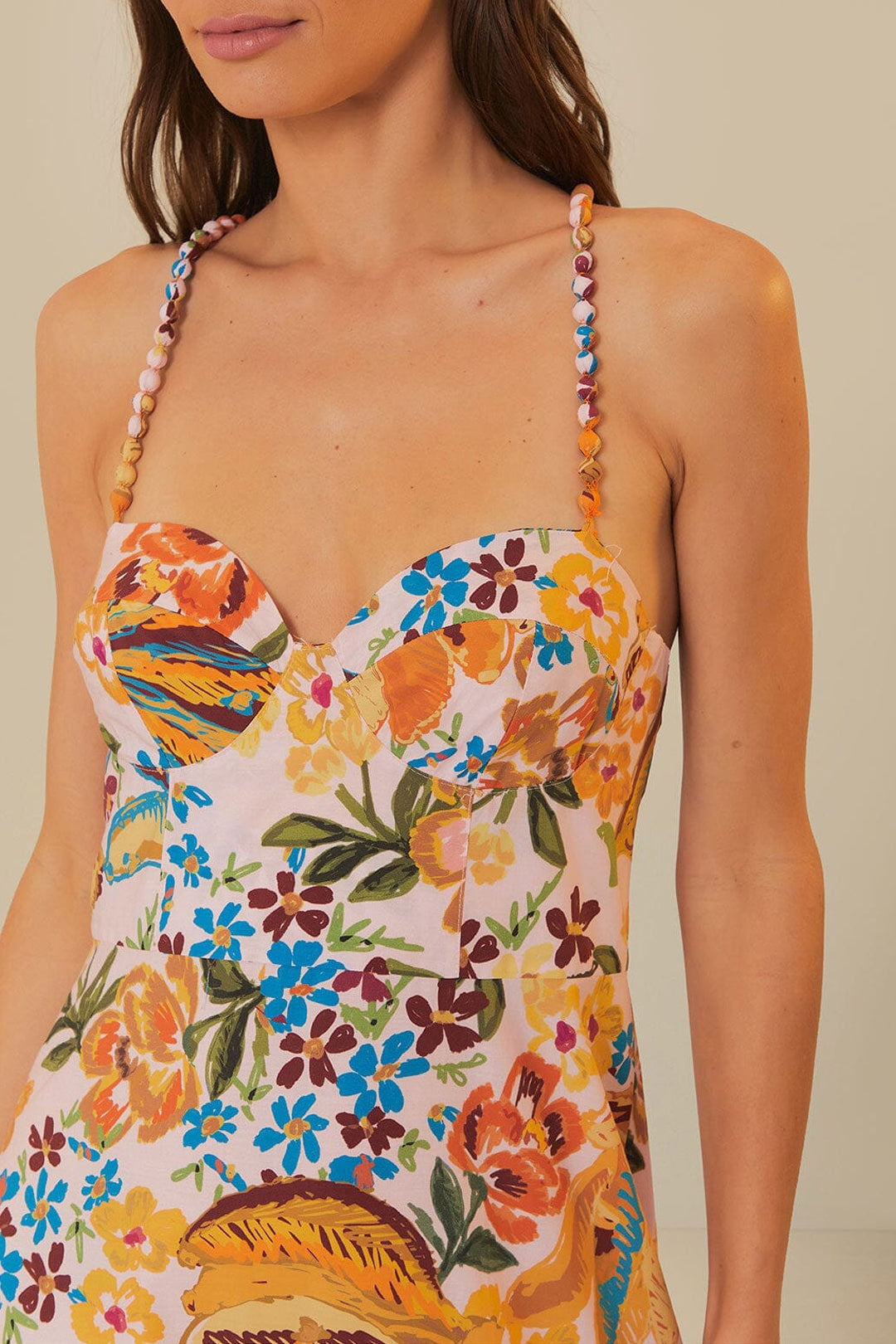 Robe longue Spring Bananas en coton - Orange