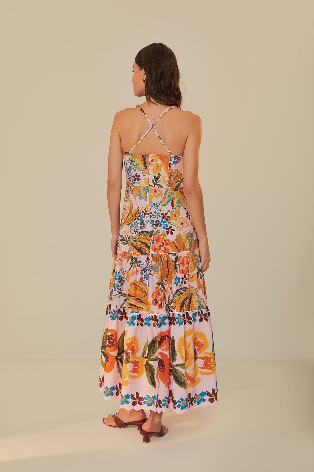 Robe longue Spring Bananas en coton - Orange