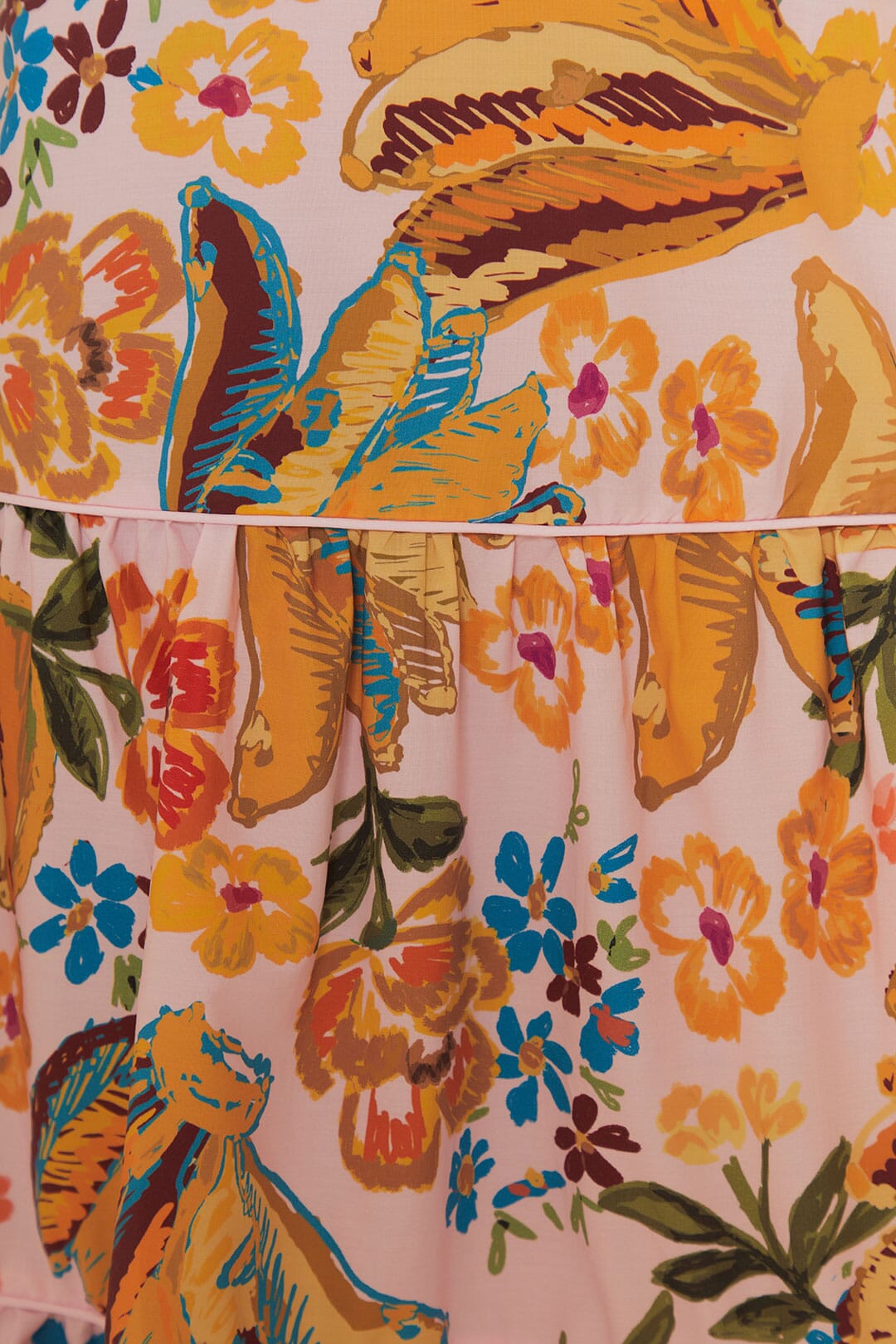 Robe longue Spring Bananas en coton - Orange