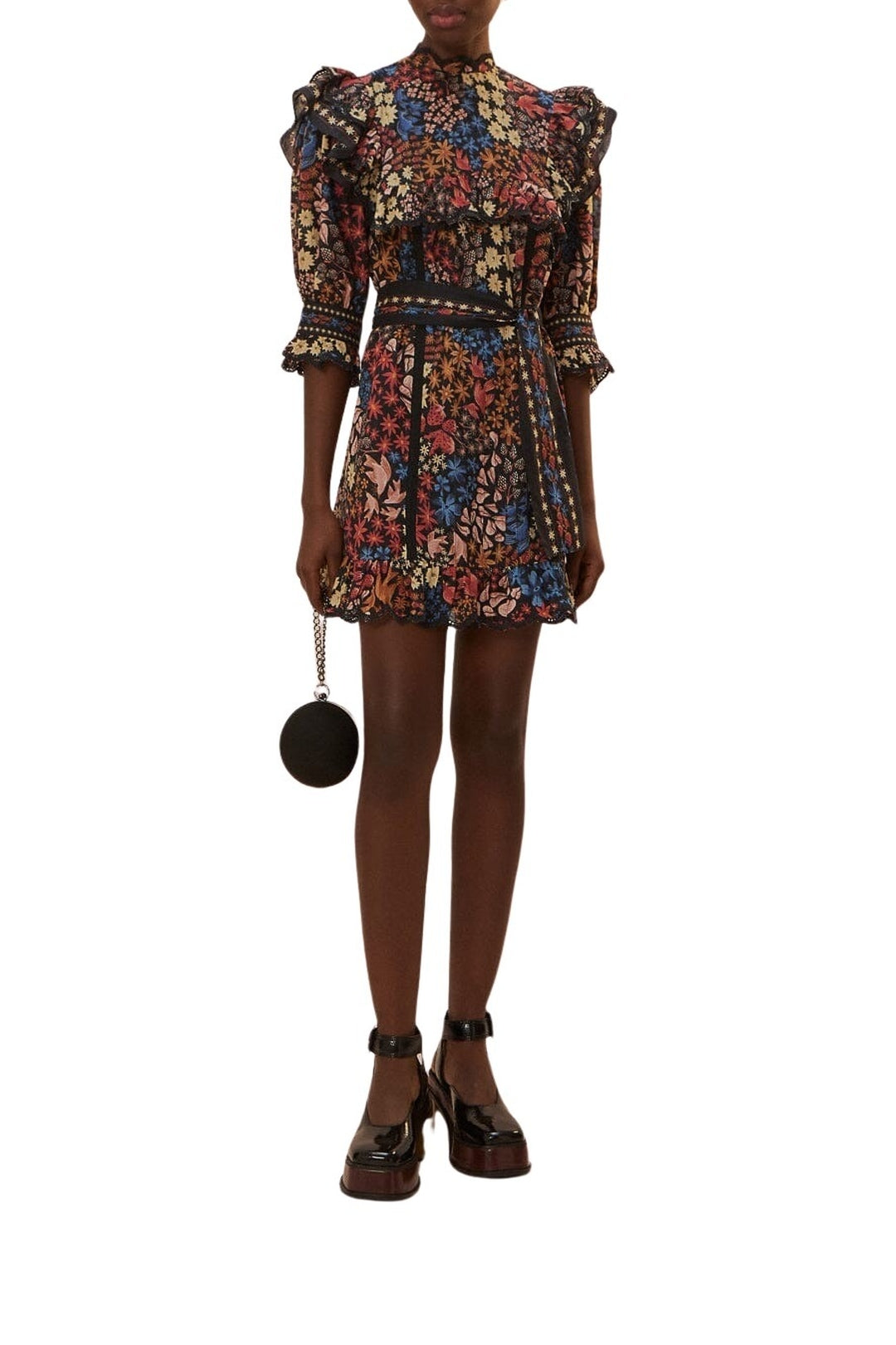 Robe courte Jujus Garden en coton - Multicolore