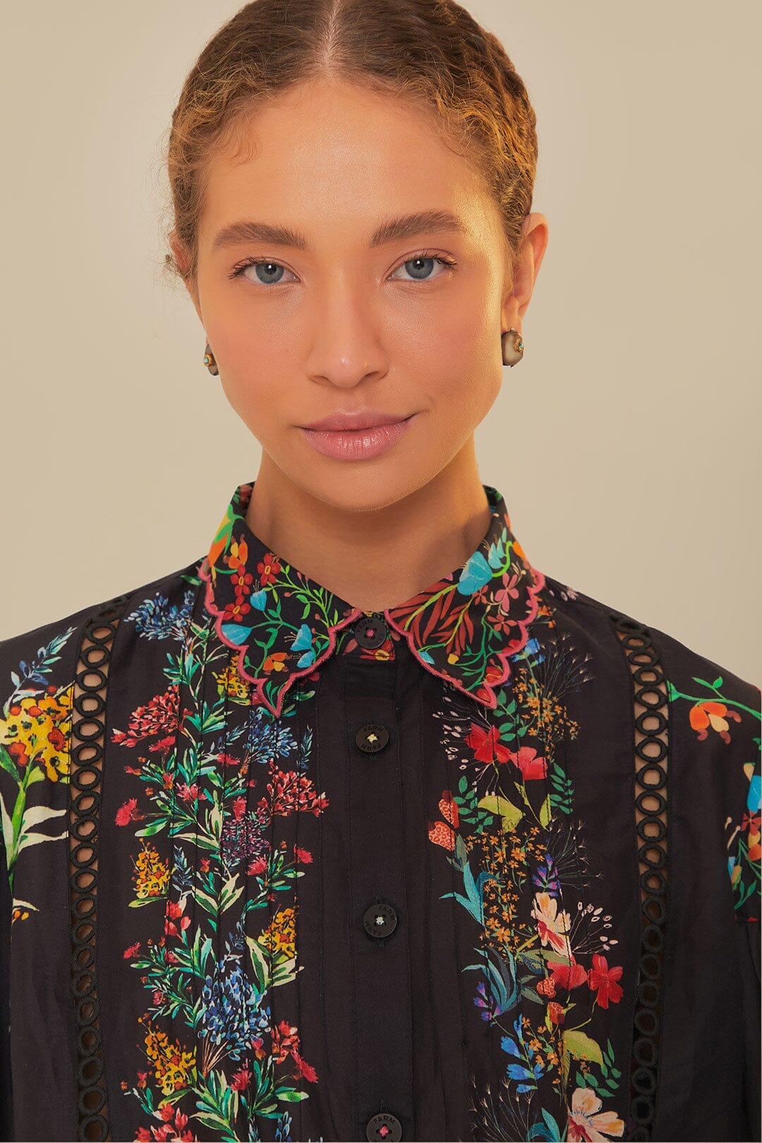 NEW_Forest Scarves Black Chemises & Blouses - Forest Scarves Black