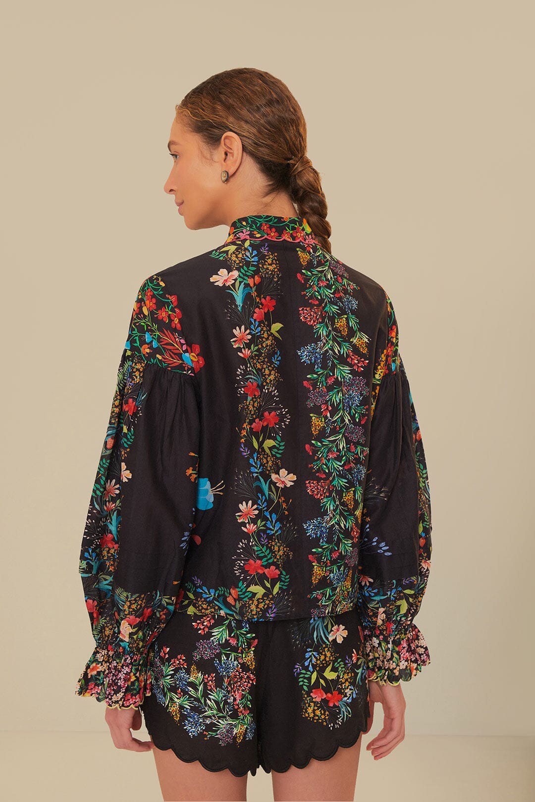 NEW_Forest Scarves Black Chemises & Blouses - Forest Scarves Black