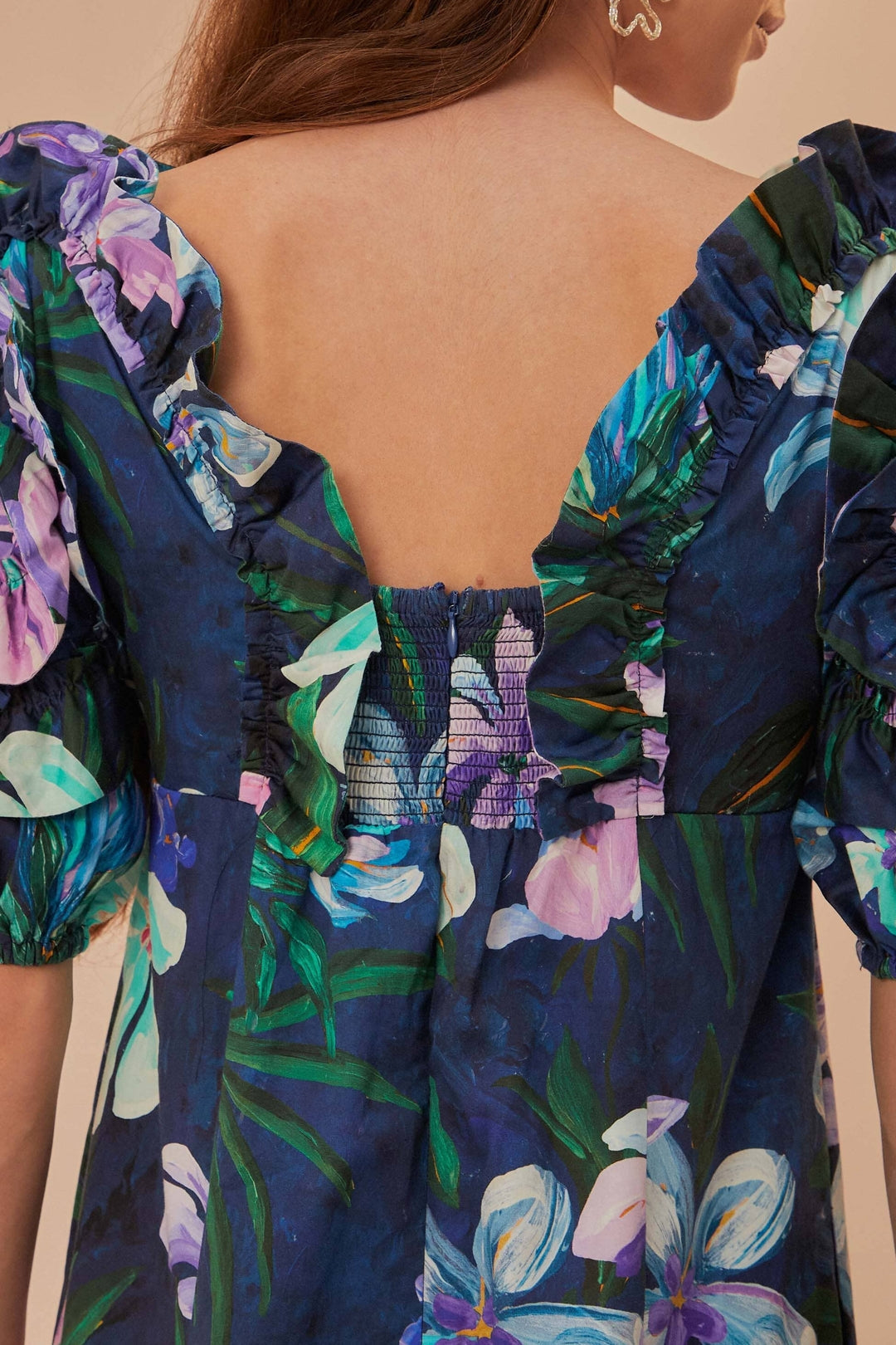 DJV_Floraline Blue Robes midi - Floraline Blue