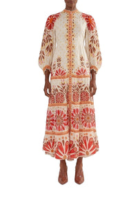 DJV_Flowers Off White Robes longues - Flowers Off White