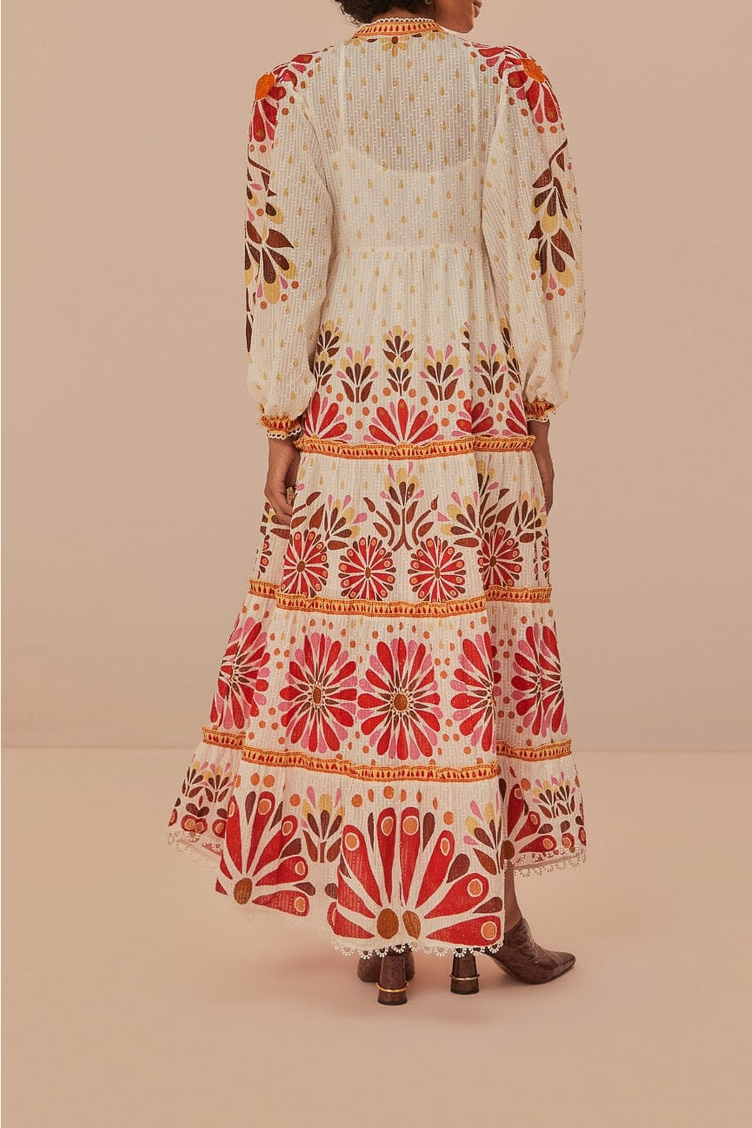 DJV_Flowers Off White Robes longues - Flowers Off White