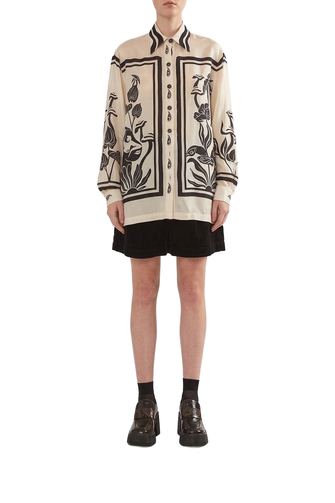 DJV_Surreal Garden Off-White Chemises & Blouses - Surreal Garden Off-White