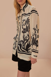 DJV_Surreal Garden Off-White Chemises & Blouses - Surreal Garden Off-White