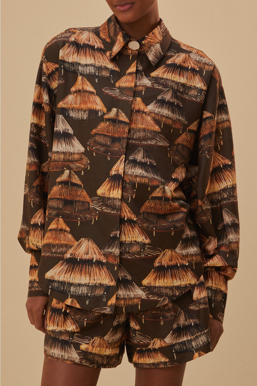 DJV_Shuhu Brown Chemises & Blouses - Shuhu Brown