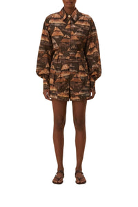 Shuhu shorts in a cotton blend - Brown