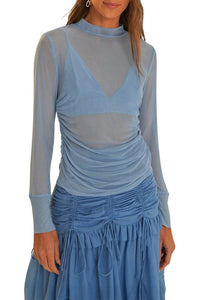 DJV_Blue Tops & T-Shirts - Blue