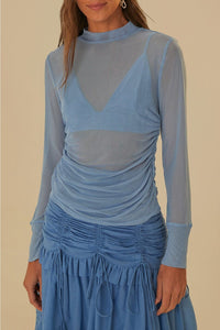 DJV_Blue Tops & T-Shirts - Blue