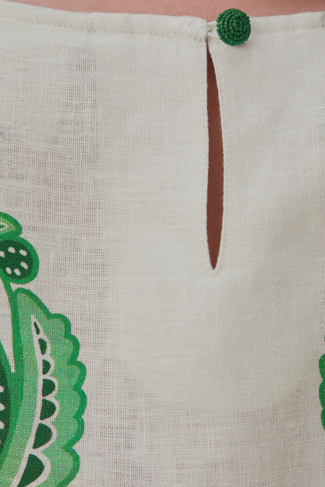 Blouse Color Festival en lin - Vert