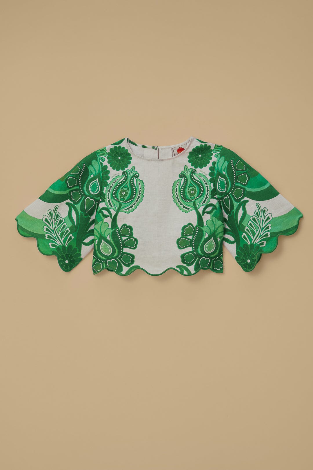 Blouse Color Festival en lin - Vert
