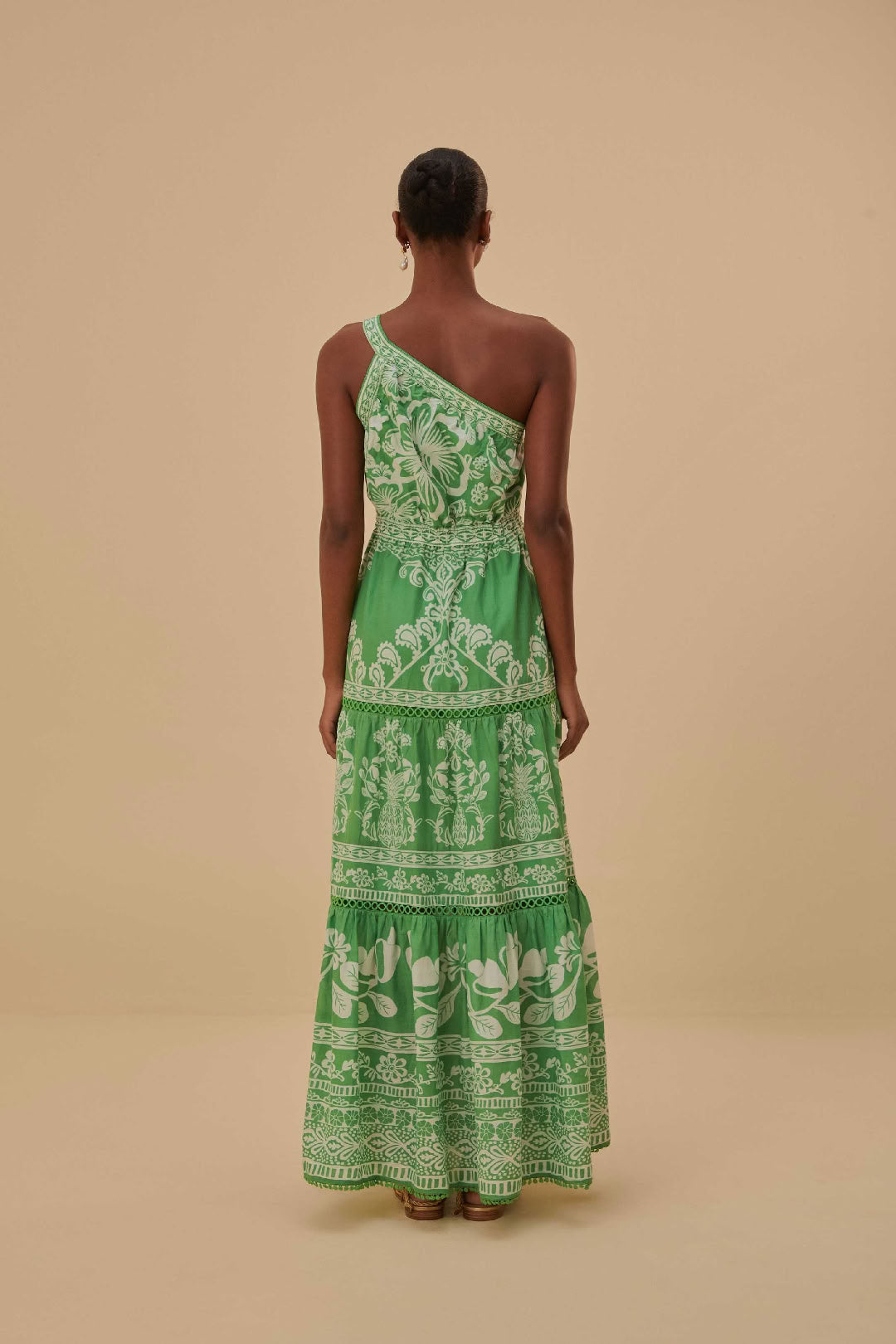 Robe longue Sweet Garden - Vert