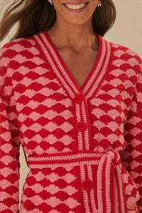 MEDIA OFF LINE_Cardigan Fan en crochet - Multicolore