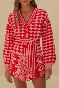 MEDIA OFF LINE_Cardigan Fan en crochet - Multicolore