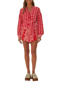 MEDIA OFF LINE_Cardigan Fan en crochet - Multicolore