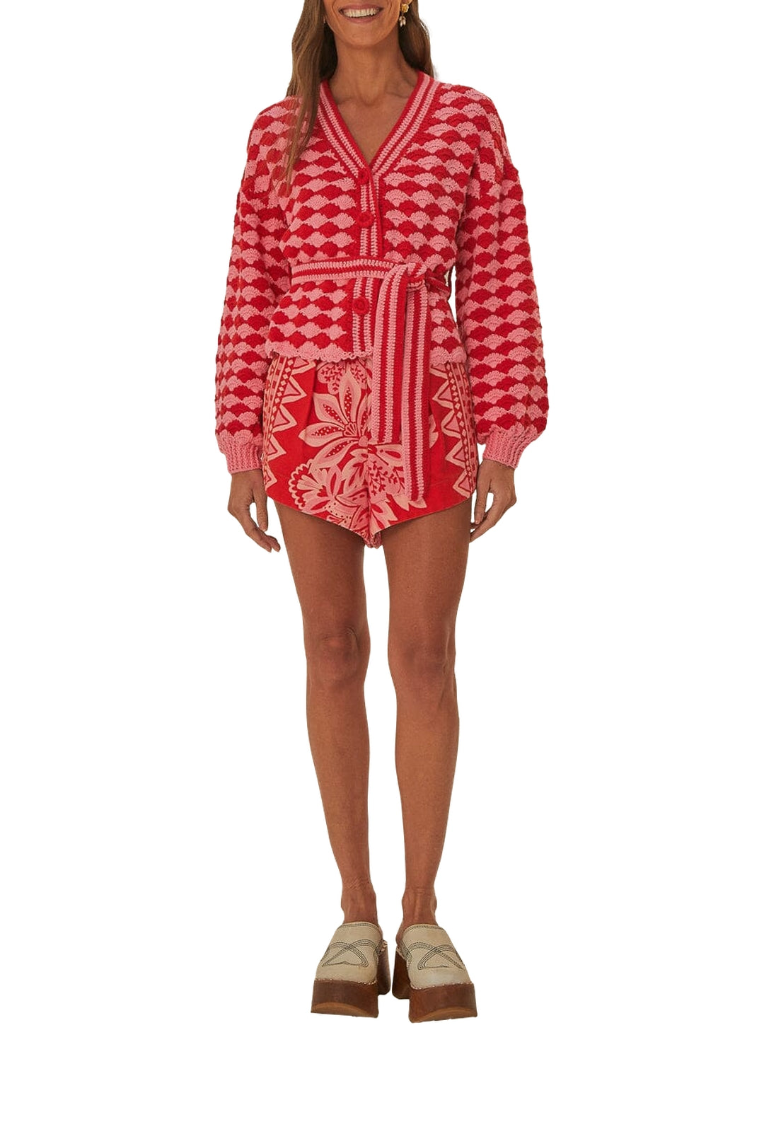MEDIA OFF LINE_Cardigan Fan en crochet - Multicolore