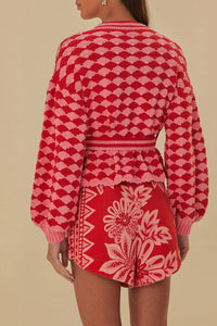 MEDIA OFF LINE_Cardigan Fan en crochet - Multicolore