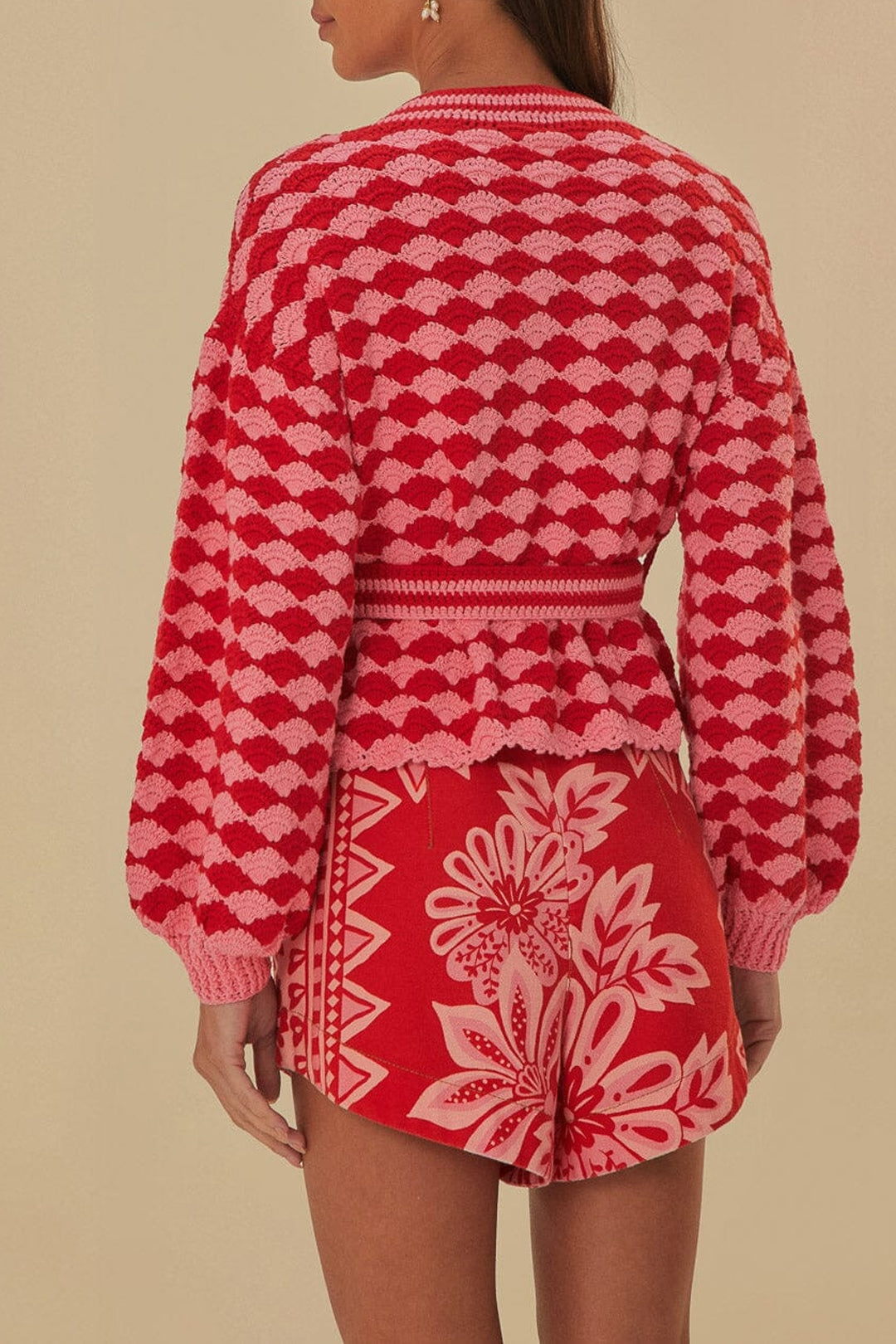 MEDIA OFF LINE_Cardigan Fan en crochet - Multicolore