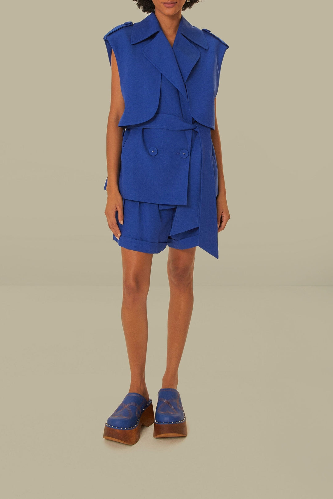 DJV_Navy Blue Jupes & Shorts - Navy Blue