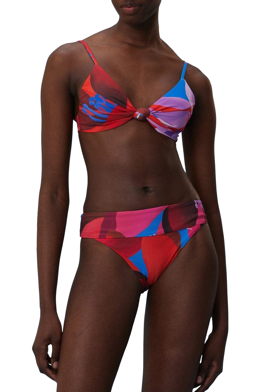 MEDIA OFF LINE_Haut de bikini Watercolor Floral - Violet