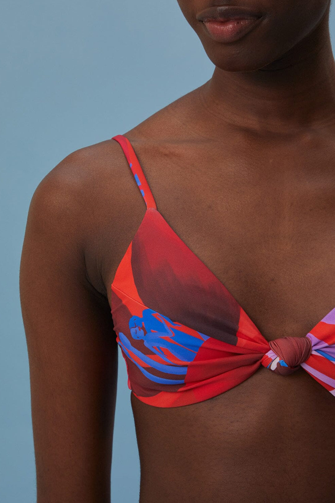 MEDIA OFF LINE_Haut de bikini Watercolor Floral - Violet