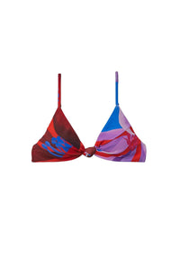 MEDIA OFF LINE_Haut de bikini Watercolor Floral - Violet