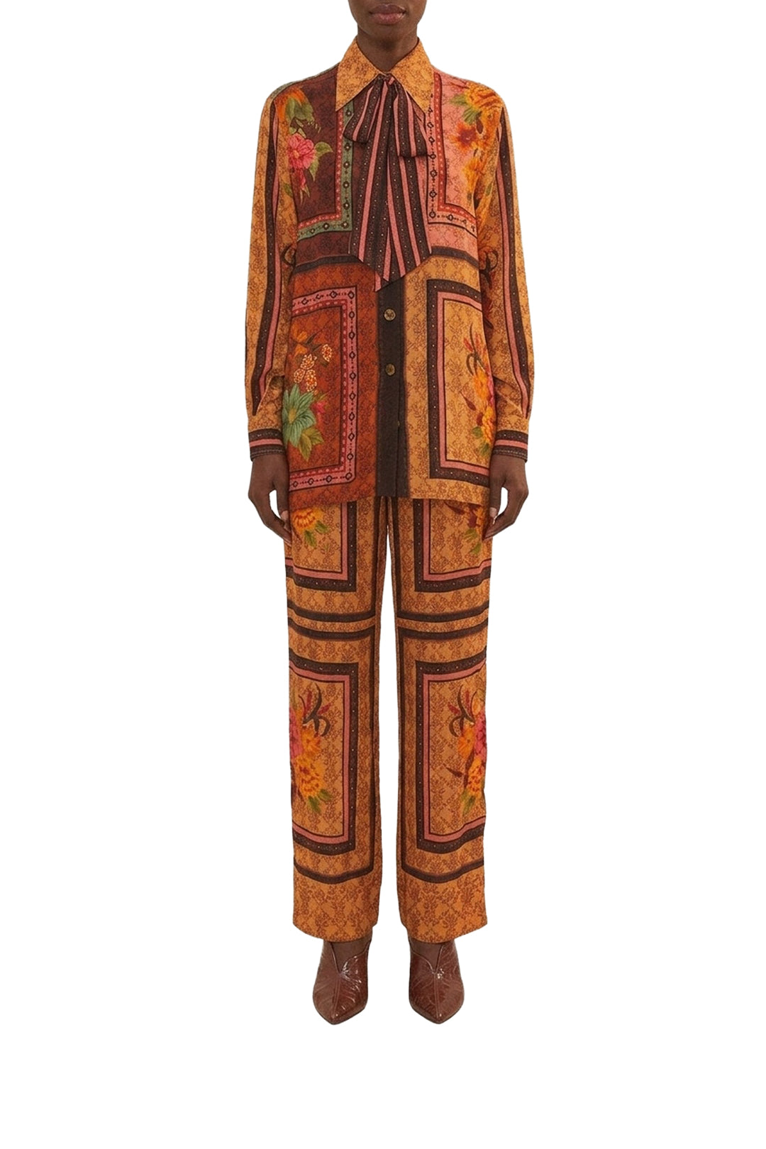 Pantalon Jardin charmant - Orange