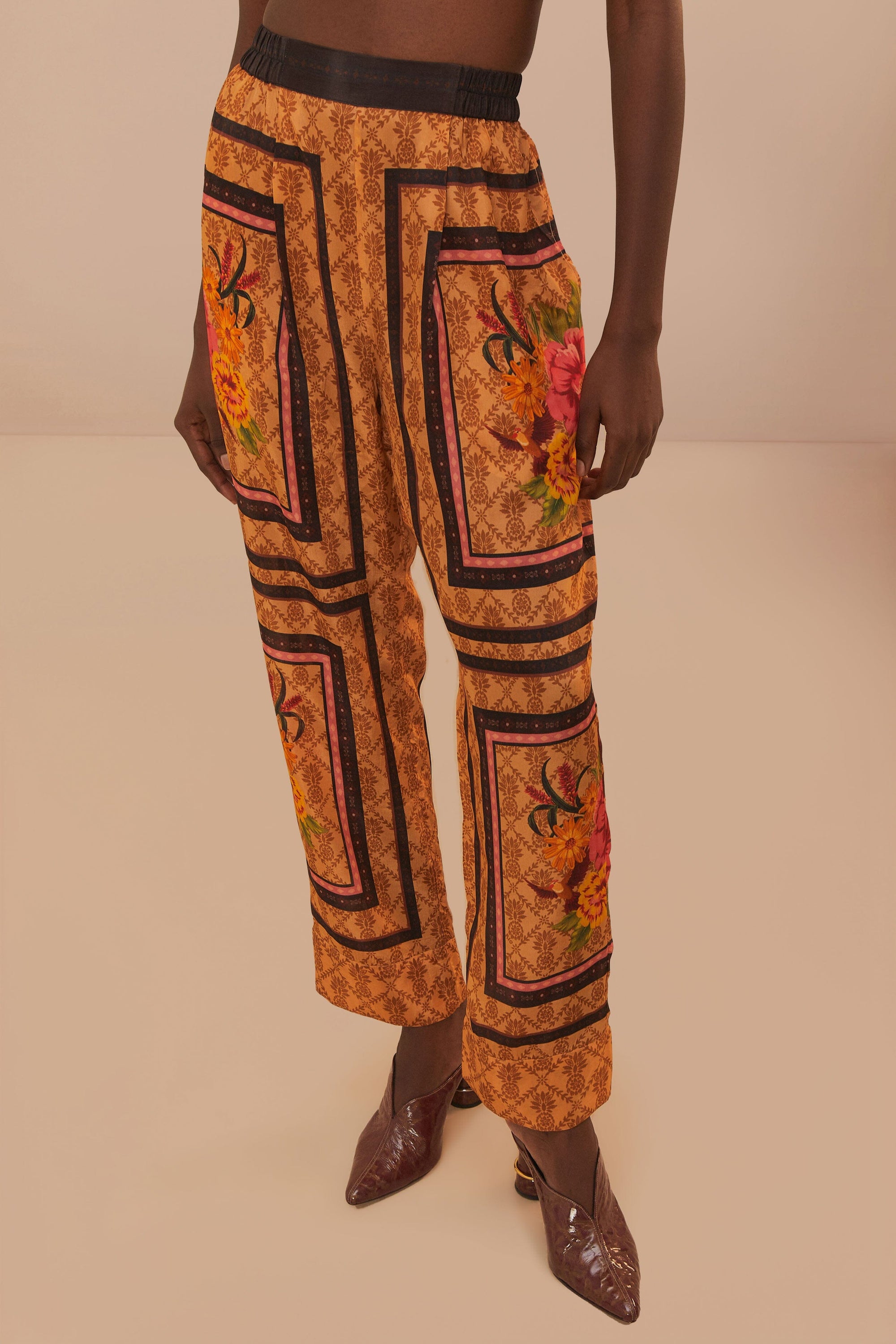 Pantalon Jardin charmant - Orange