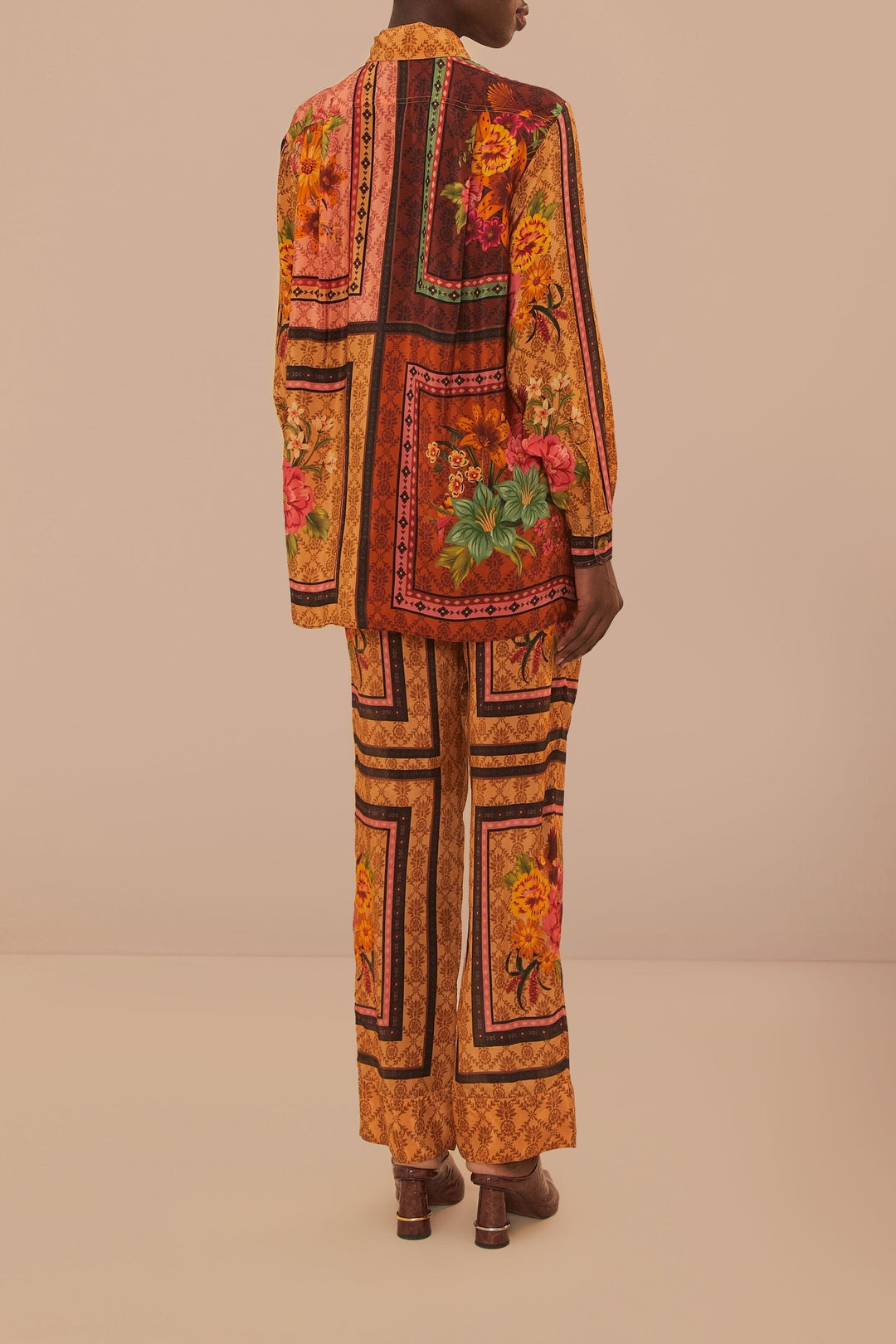 Pantalon Jardin charmant - Orange