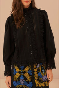 DJV_Black Chemises & Blouses - Black